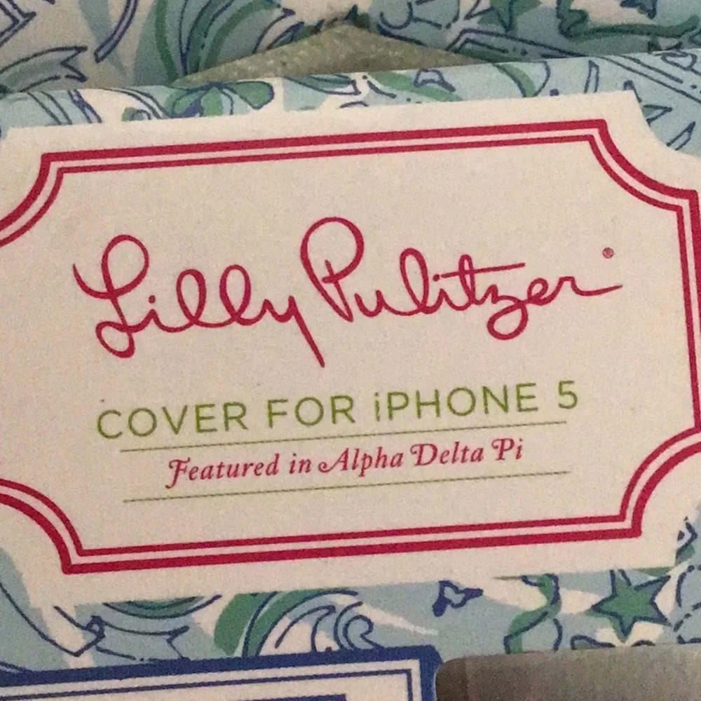 Lilly‎ Pulitzer Blue & Green IPhone 5 Sisterhood Lion Head Phone Case Cover NWT
