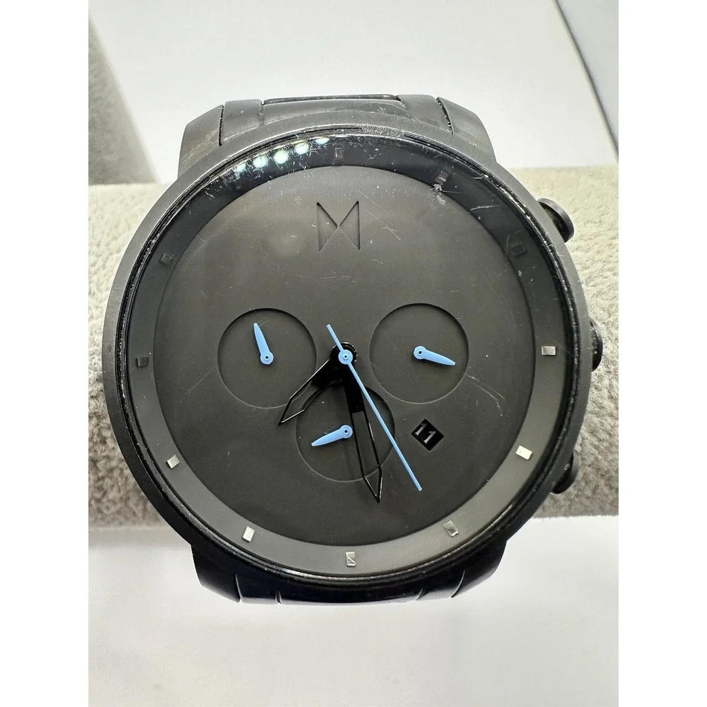 MVMT Men's Watch Chrono Gunmetal New Battery C54 316L Stainless Steel 45MM‎ 7