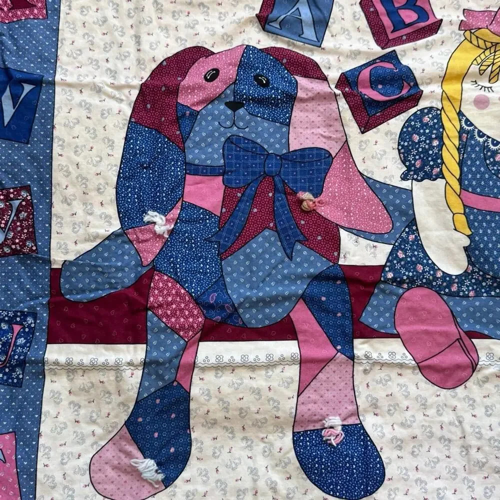 Patchwork printed baby blanket fleece floral‎ 33