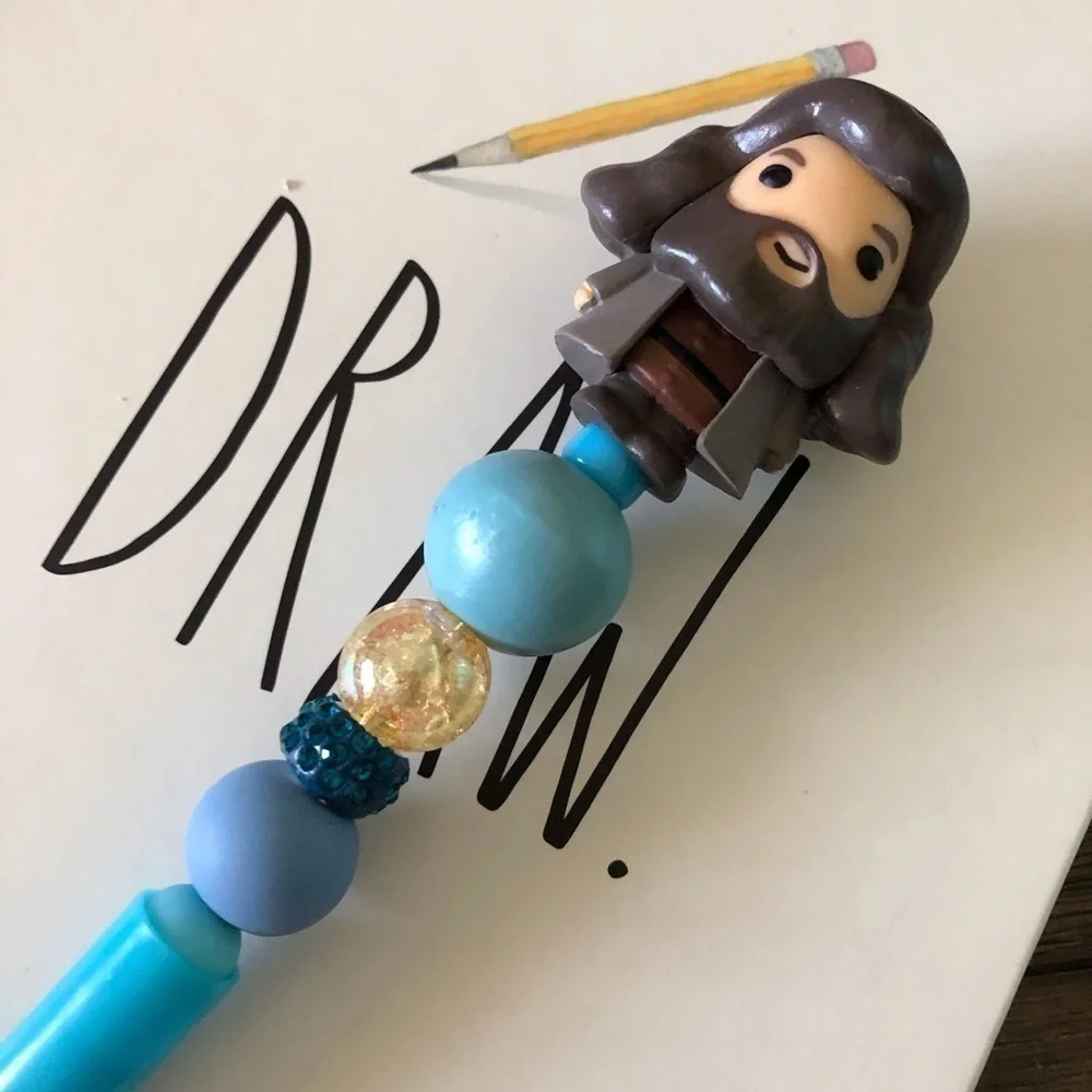 Harry Potter: Rubeus Hagrid Handmade beaded pen