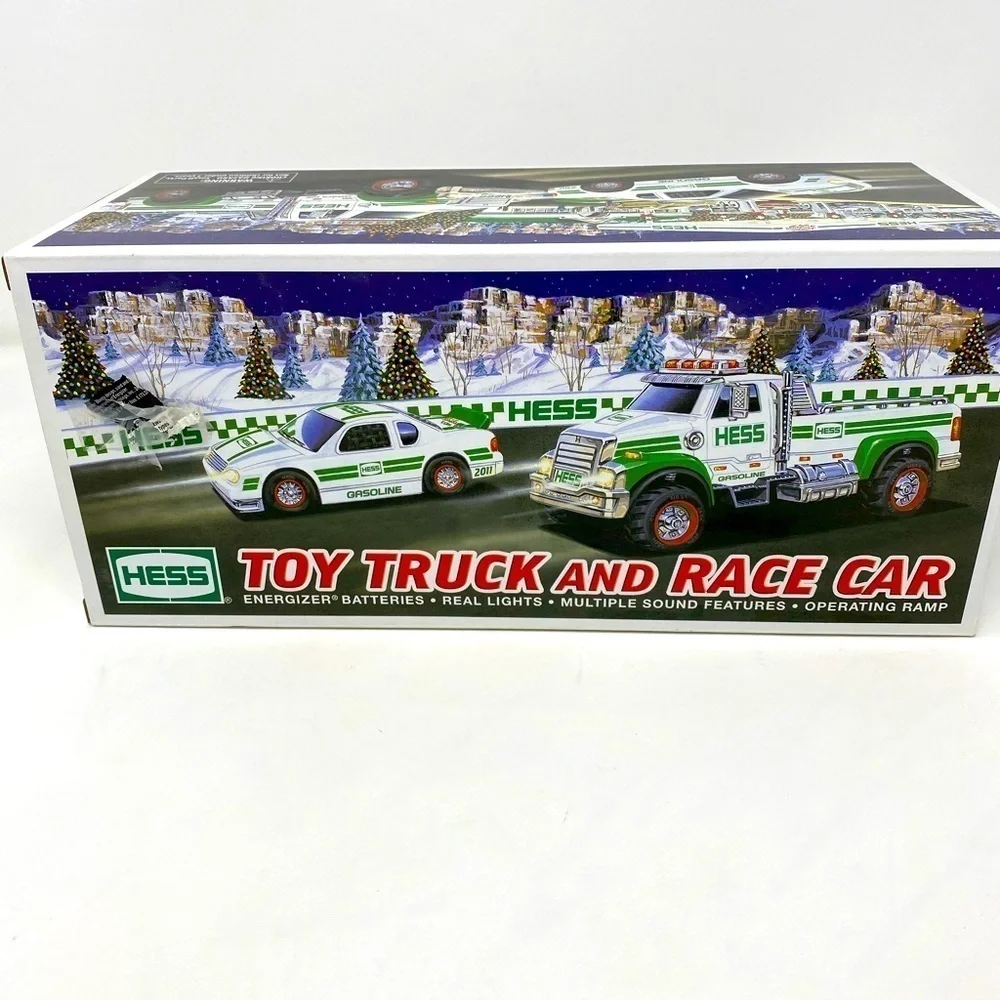 NEW - Hess 2011 Toy Truck and Race Car