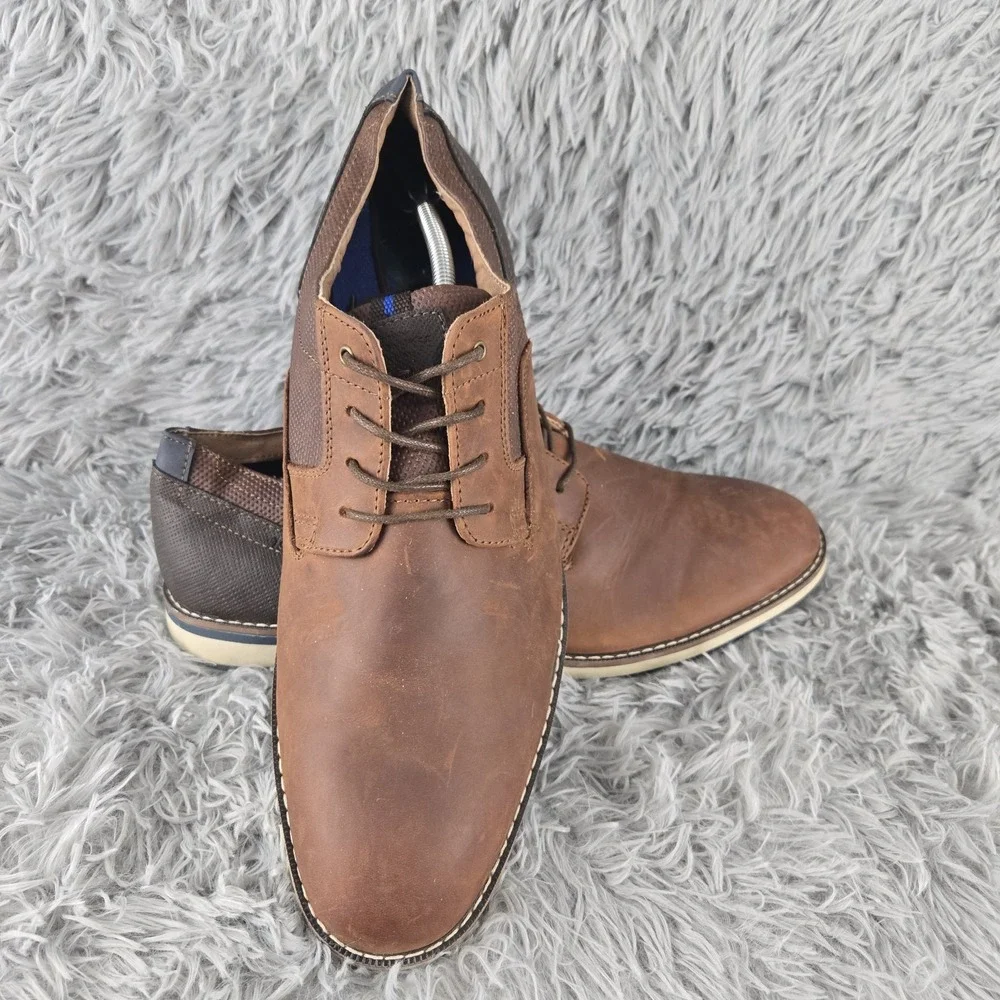 Nunn Bush Mens 13 Brown Leather‎ Kore City Walk Oxford 84889-226