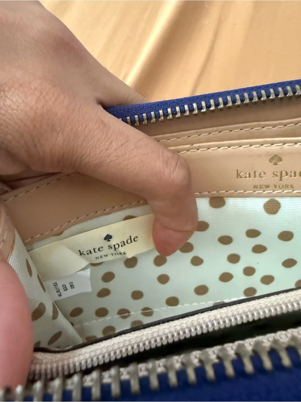 kate spade pebbled leather
