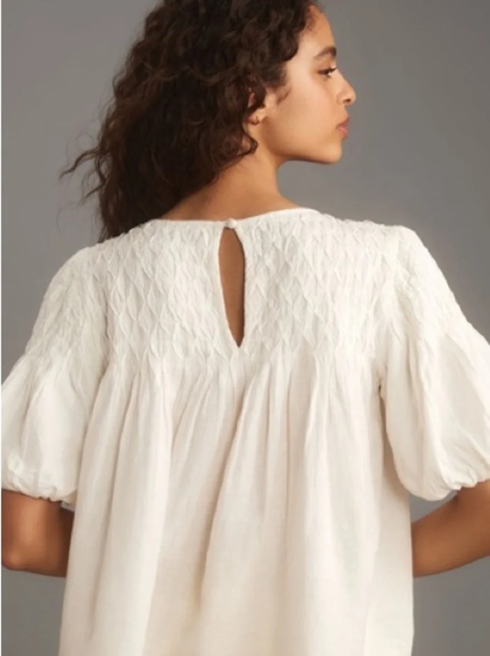 Anthropologie lightweight white