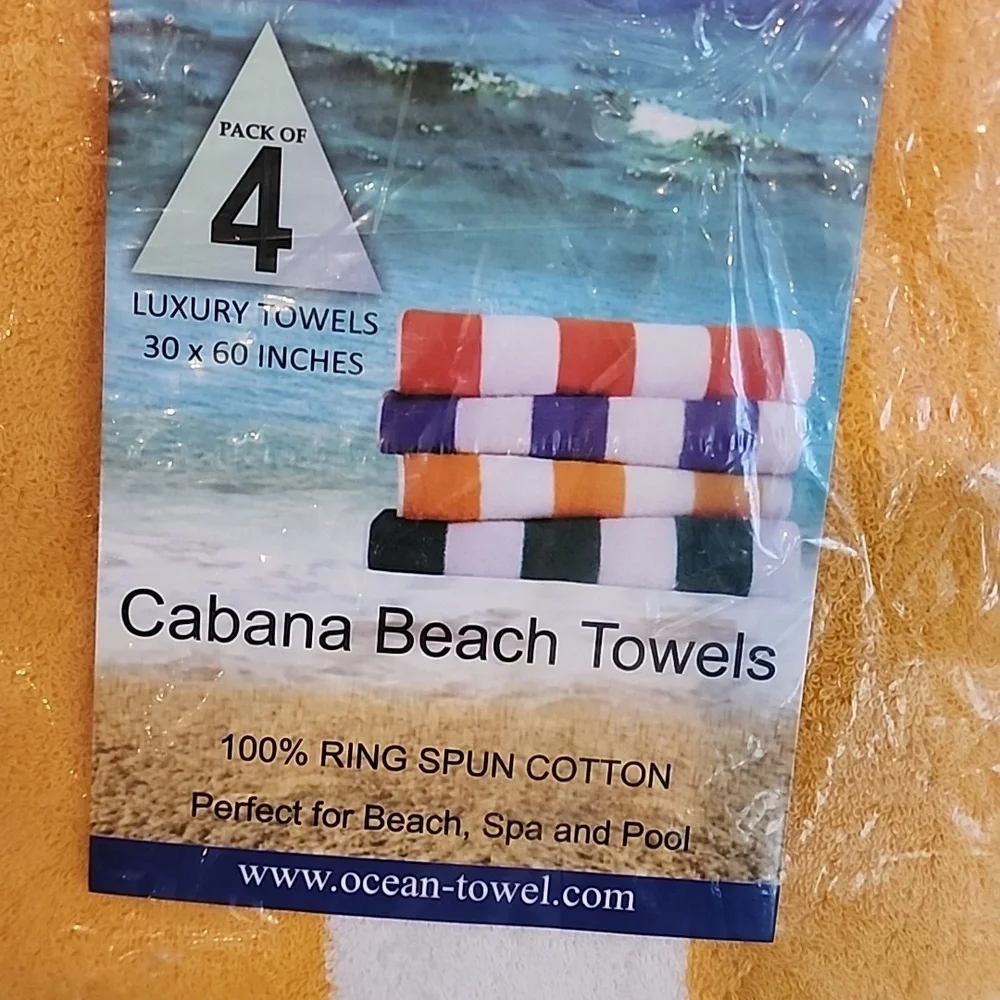 ocean  towel large colorful