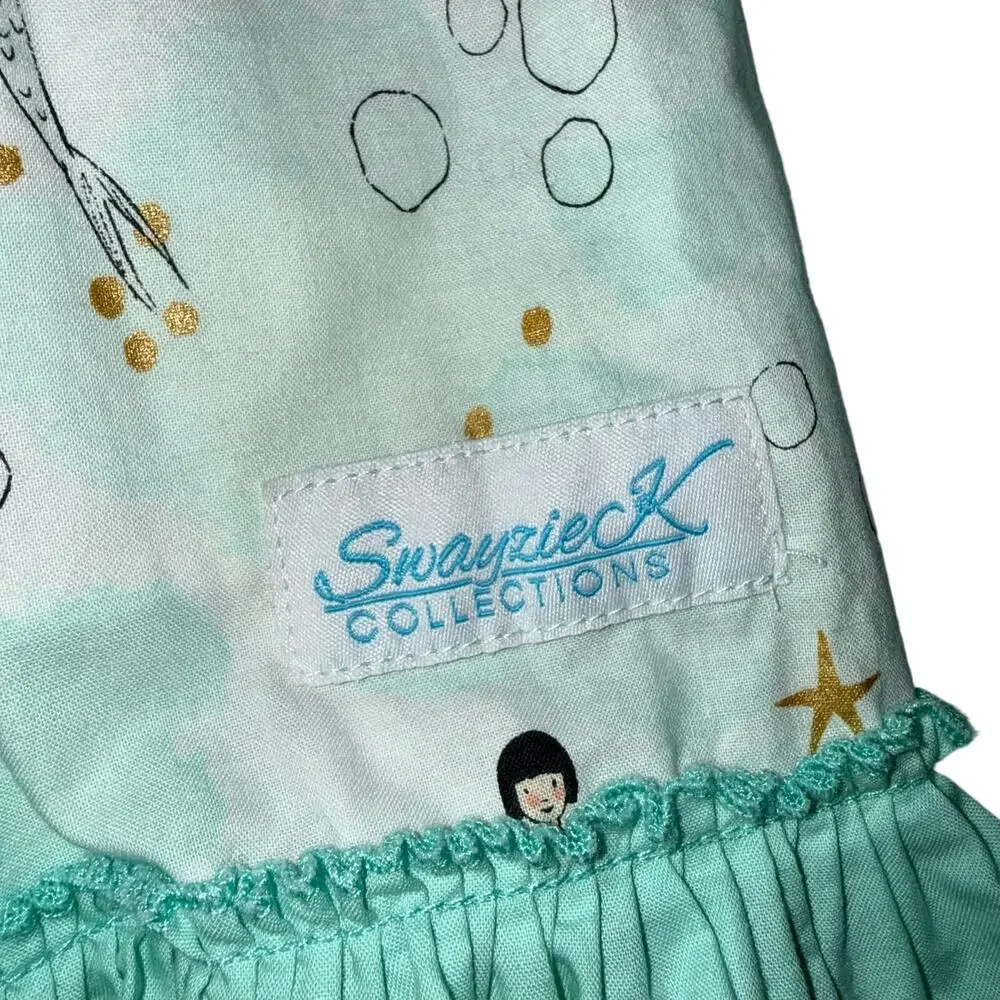 Boutique Mermaid set 3T blue and gold