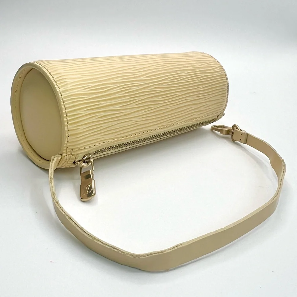 Louis Vuitton Papillon Pochette Barrel Bag in Vanilla Epi Leather