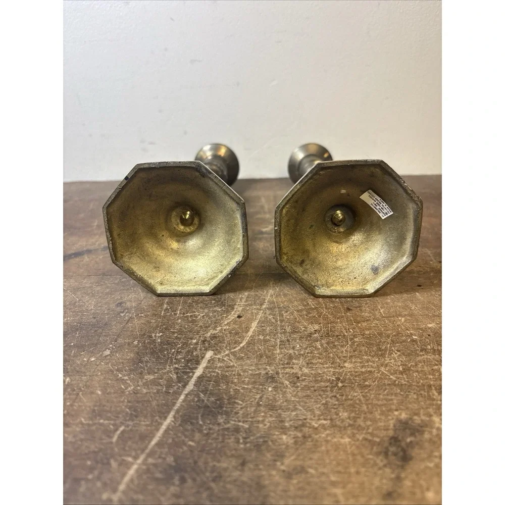 Vintage Classic Solid Brass Candlestick Candle Holders 7