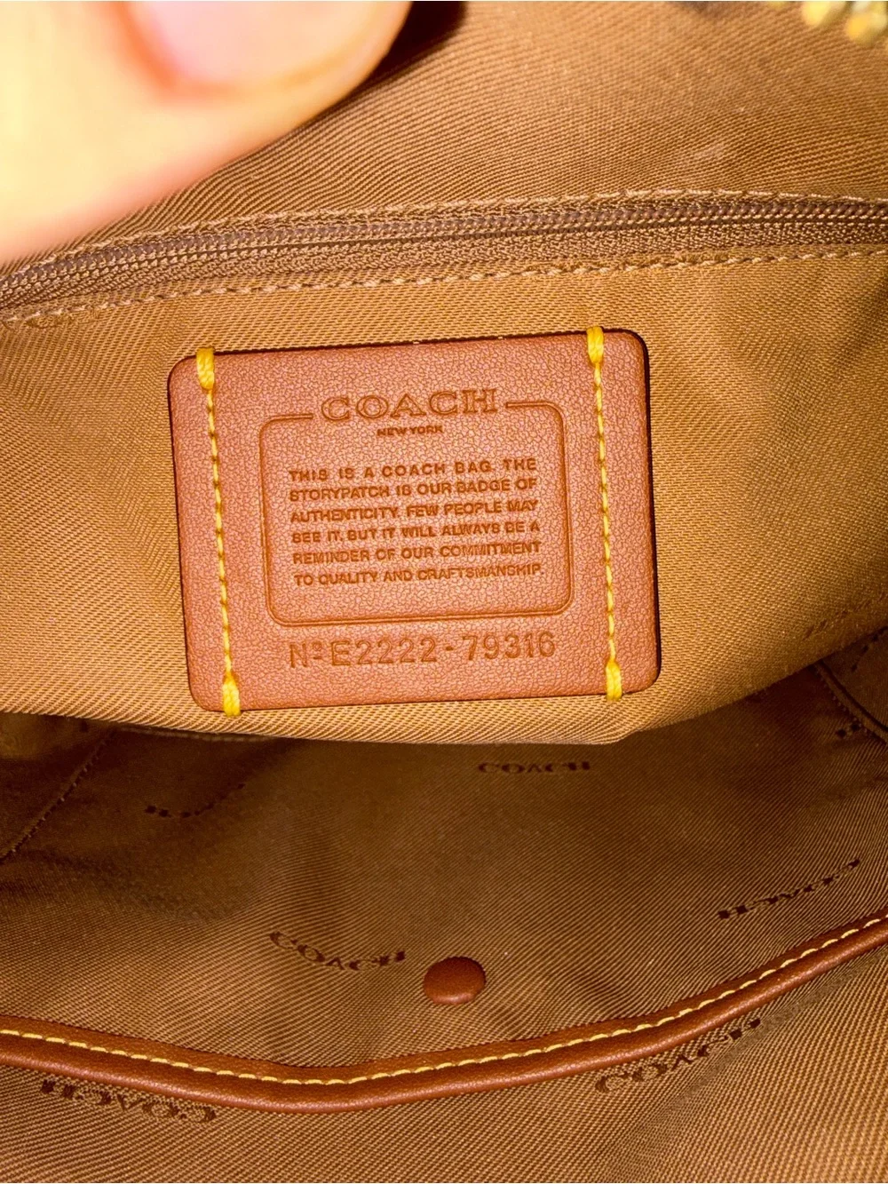 Coach cc229 measurements