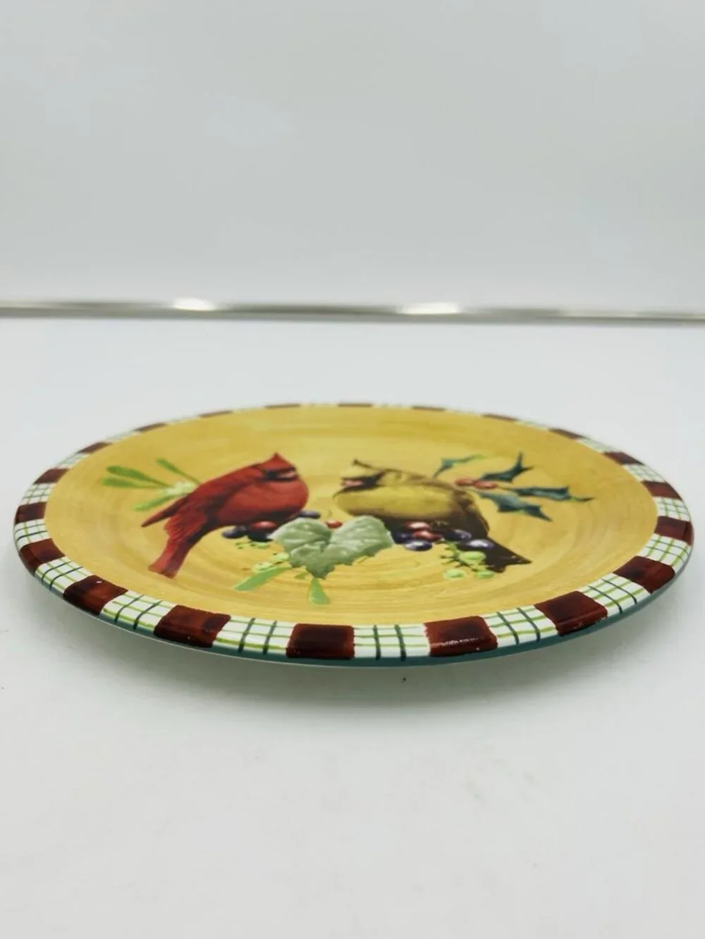 Lenox WINTER GREETINGS Everyday Red Bird Design 8.5