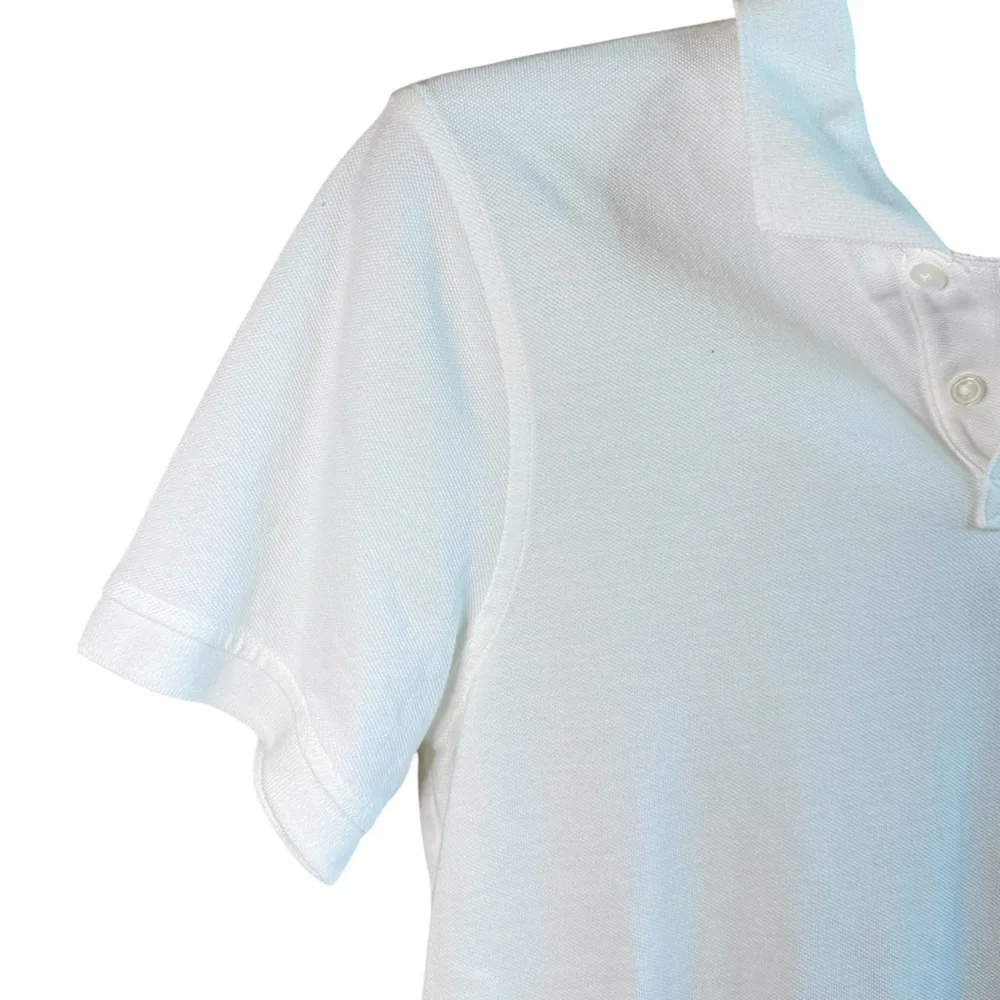 J. Crew Crisp White Polo Shirt