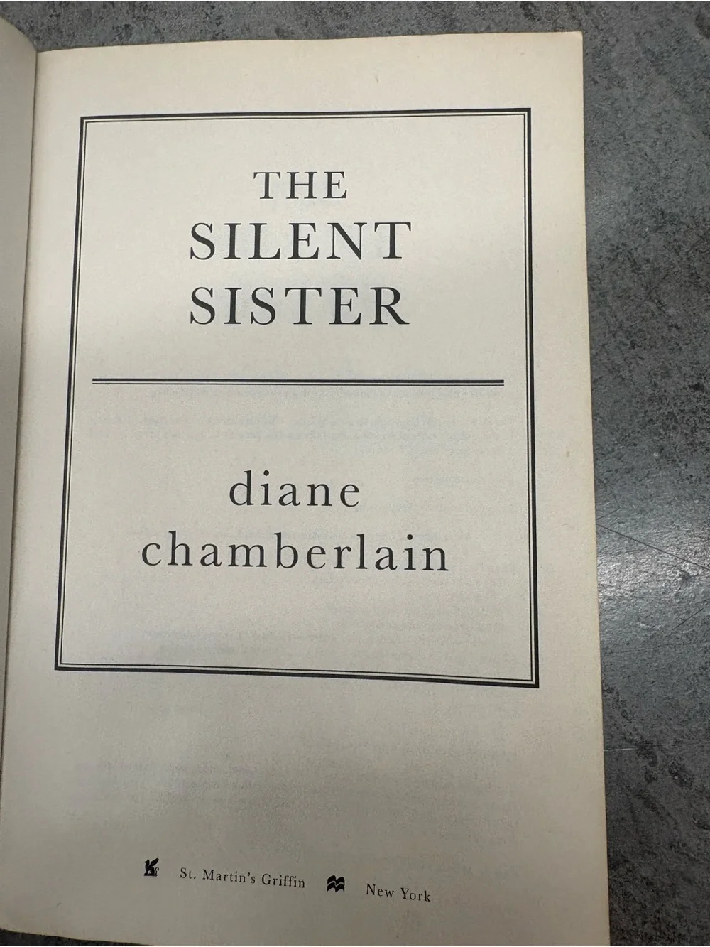 N/A diane chamberlain