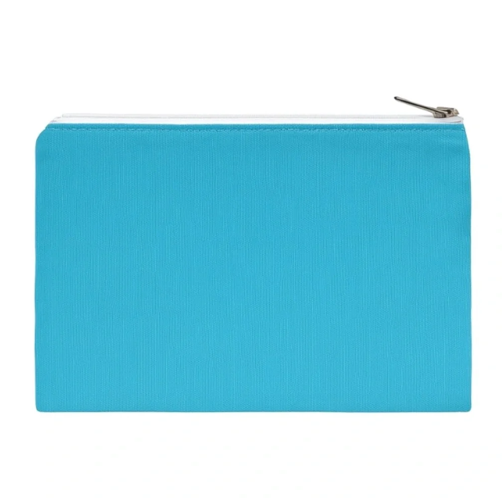 N/A turquoise zipper
