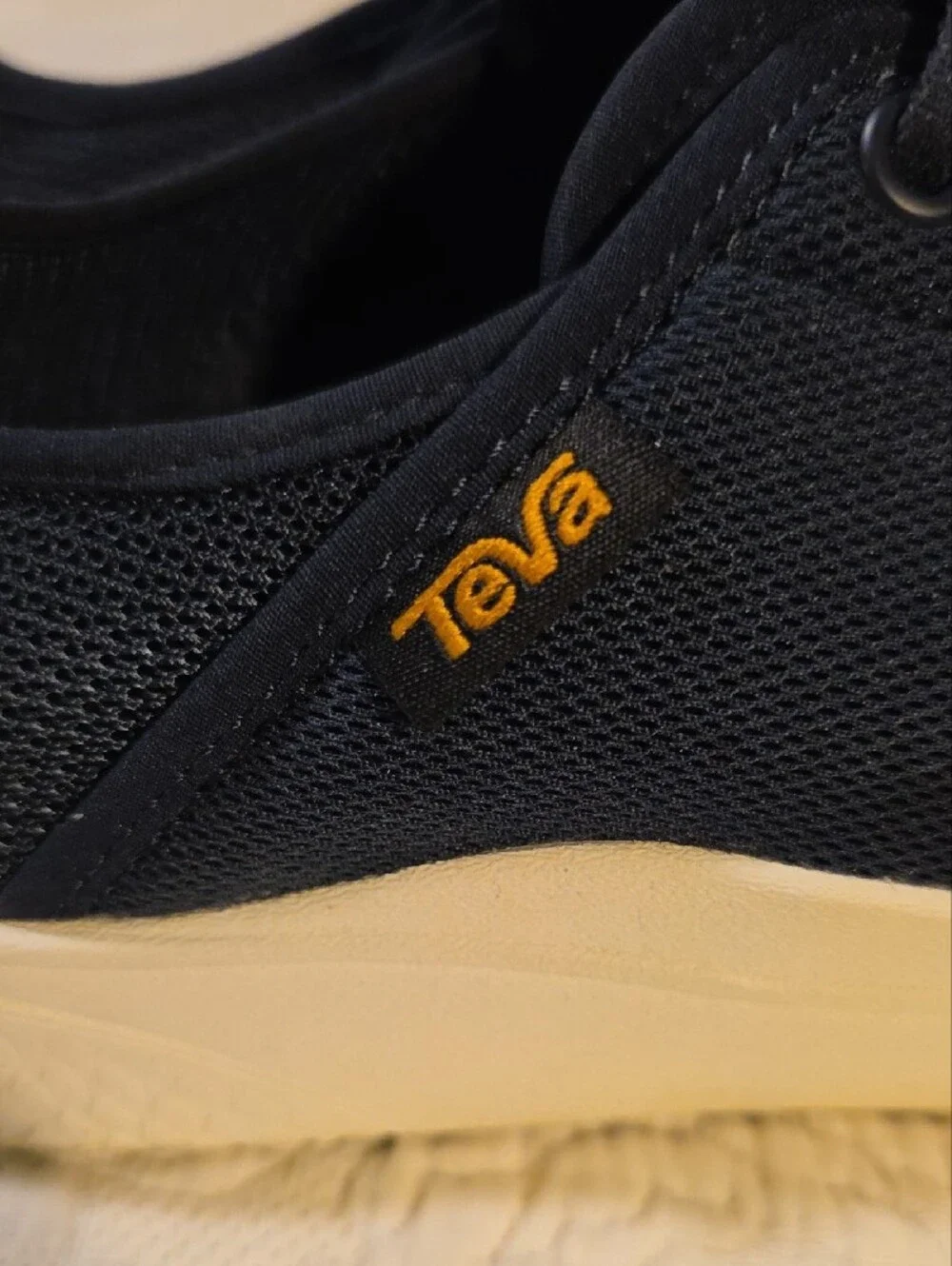 Teva Navy Low-Top Canvas Water Sneakers with Cream Sole