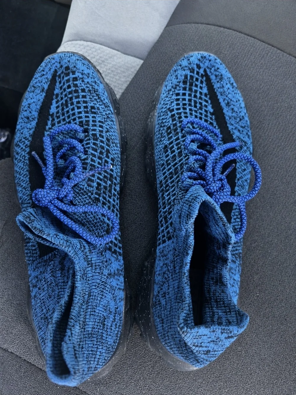Men's Knit Running Sneakers - Blue