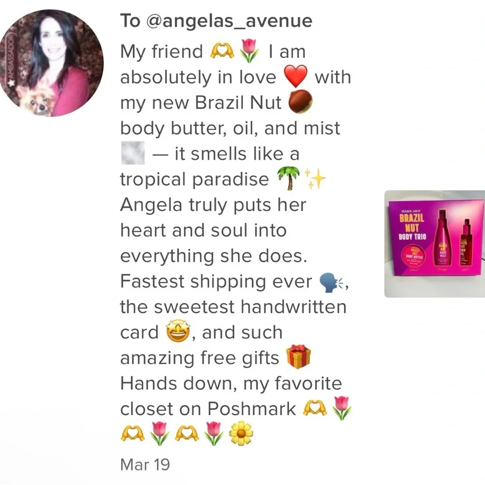 𝐀𝐃𝐃-𝐎𝐍 𝐎𝐍𝐋𝐘 𝐃𝐮𝐫𝐢𝐧𝐠 𝐒𝐡𝐨𝐰 Trader Joe's Brazil Nut Body Trio - 𝐅𝐑𝐄𝐄 𝐒𝐇𝐈𝐏𝐏𝐈𝐍𝐆