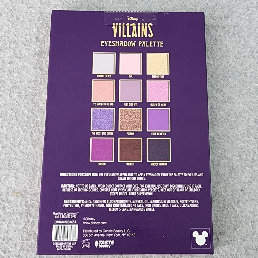 Disney Villains Eyeshadow Palette Evil‎ Queen 12 shades