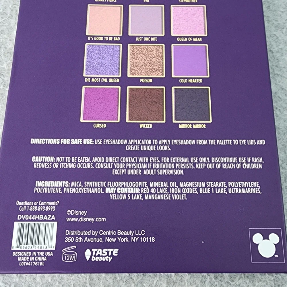 Disney Villains Eyeshadow Palette Evil‎ Queen 12 shades