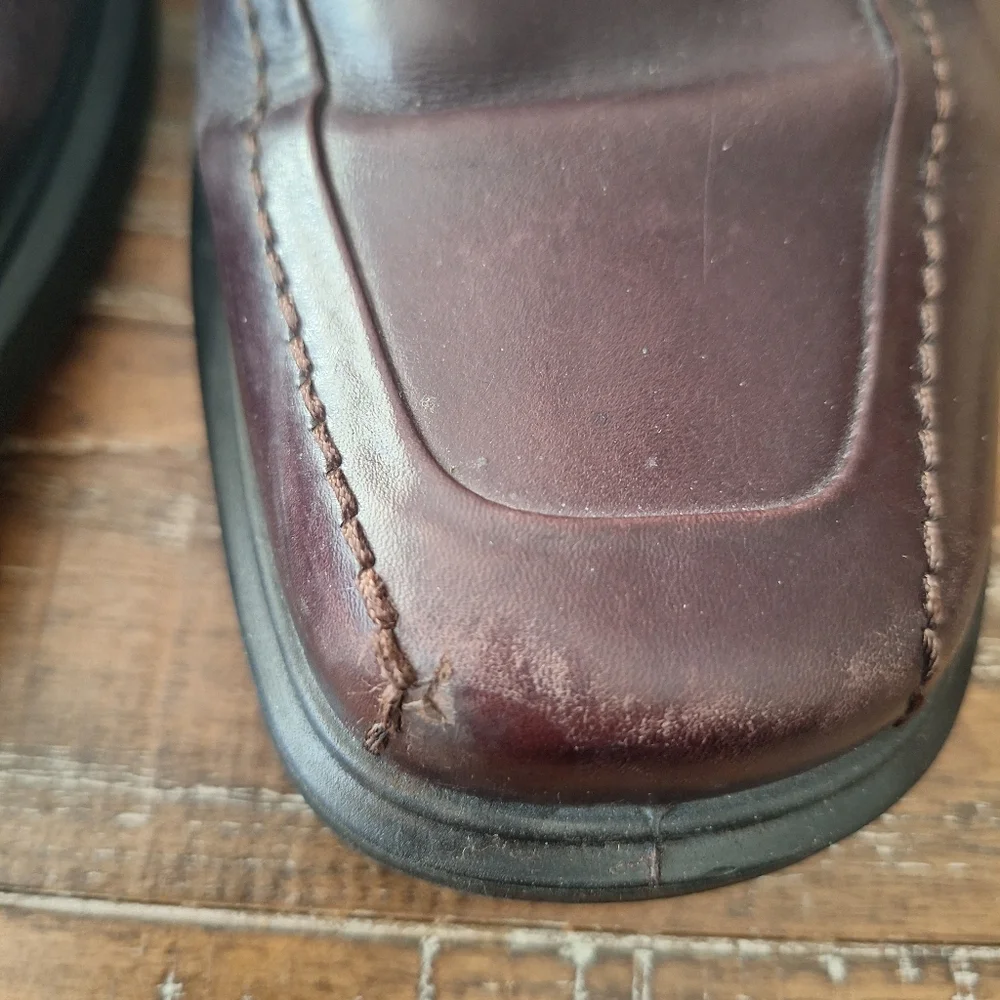 ECCO Men's 45(11.5 US)Casual Oxford Brown Leather Lace Up‎ Shoe