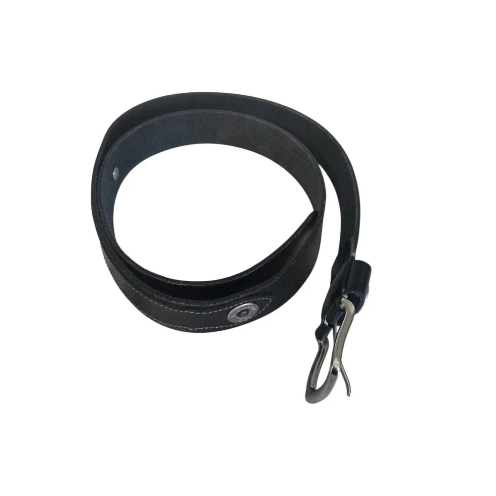 Men's Black Leather Belt Inlaid Remington 12 GA Shotgun Caps Fits 45