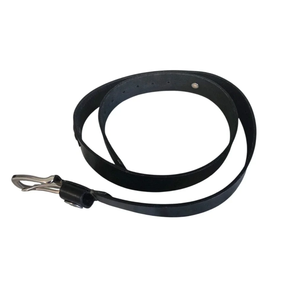 Men's Black Leather Belt Inlaid Remington 12 GA Shotgun Caps Fits 45