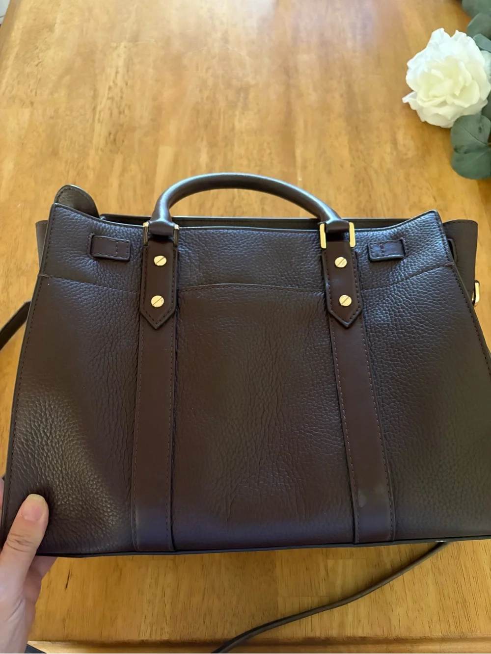 Michael Kors structured leather