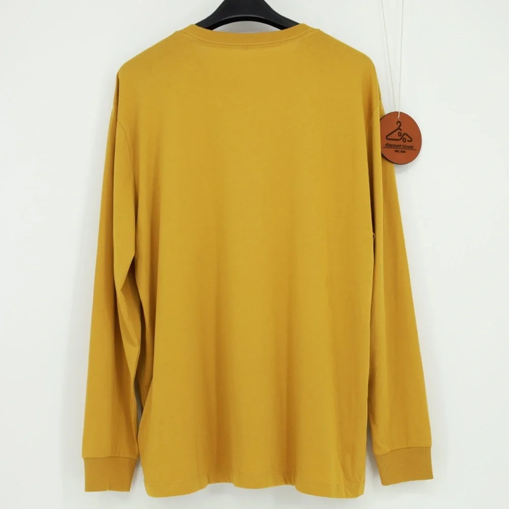 True‎ Religion Mens Gold HS Stacked Logo Long Sleeve Crew Neck Shirt Size XL