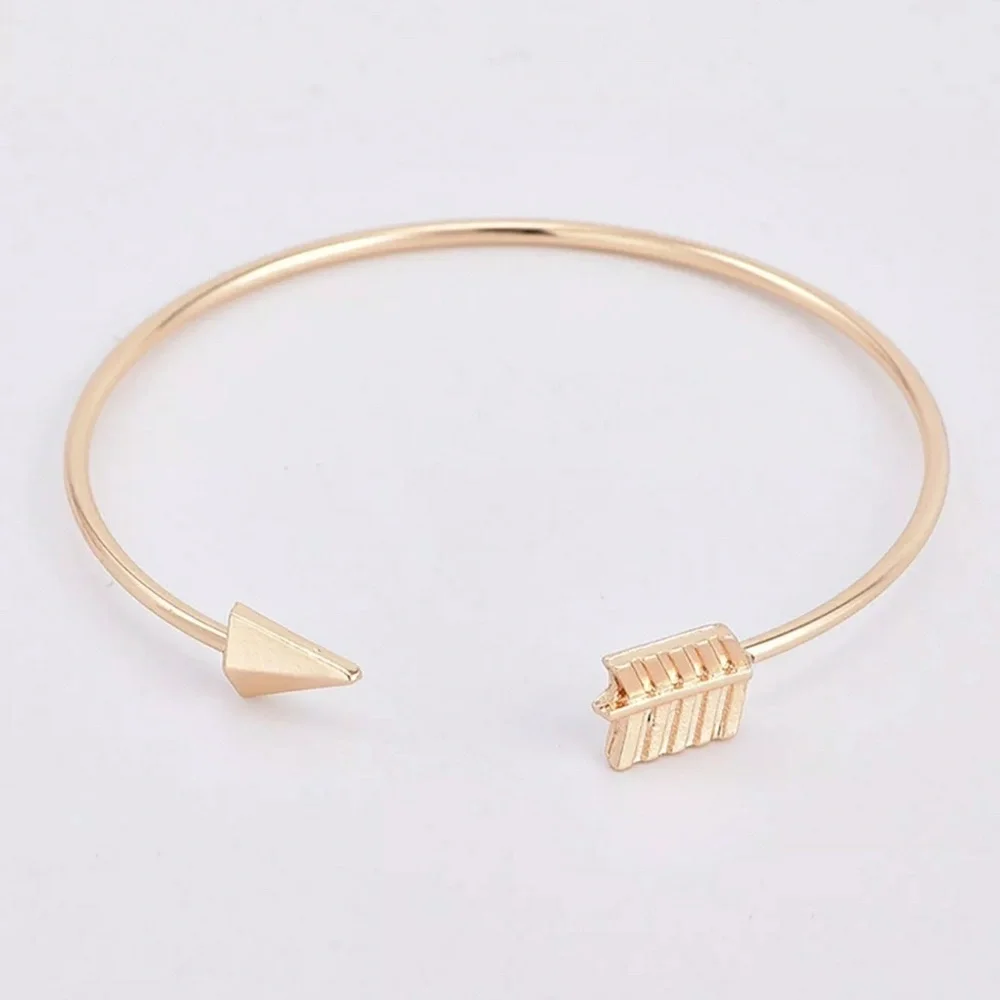 Gold 2 Piece Bracelet Bangle Set