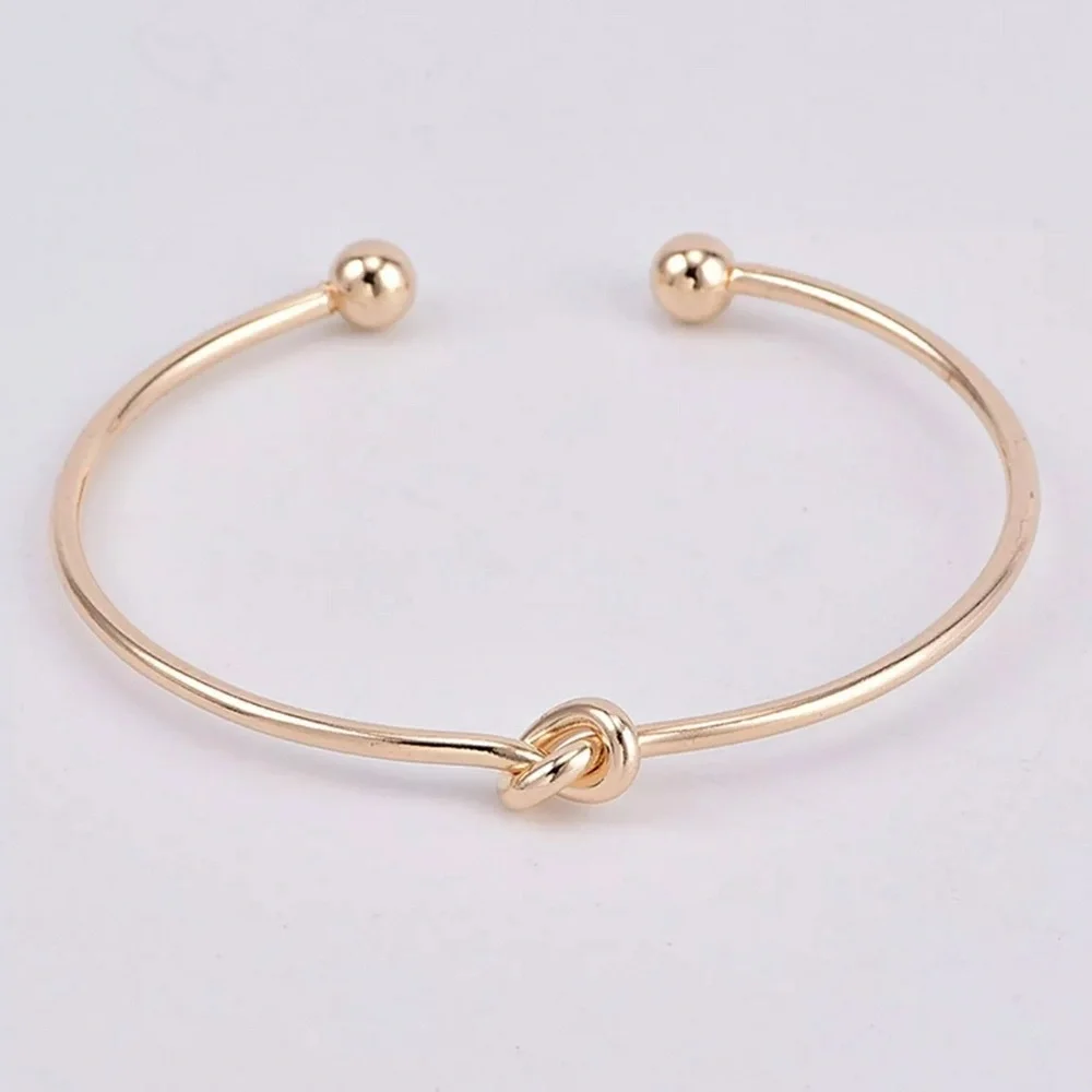 Gold 2 Piece Bracelet Bangle Set
