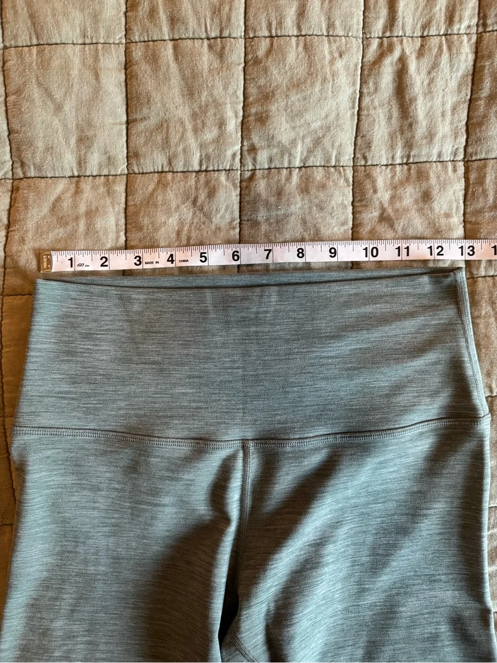 Lululemon Heathered Blue Bike Shorts