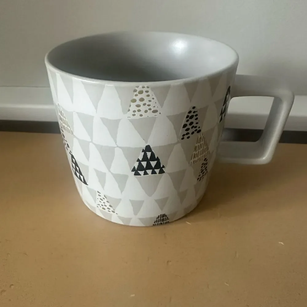 Starbucks 2016 Gray Christmas Tree Holiday Coffee Mug