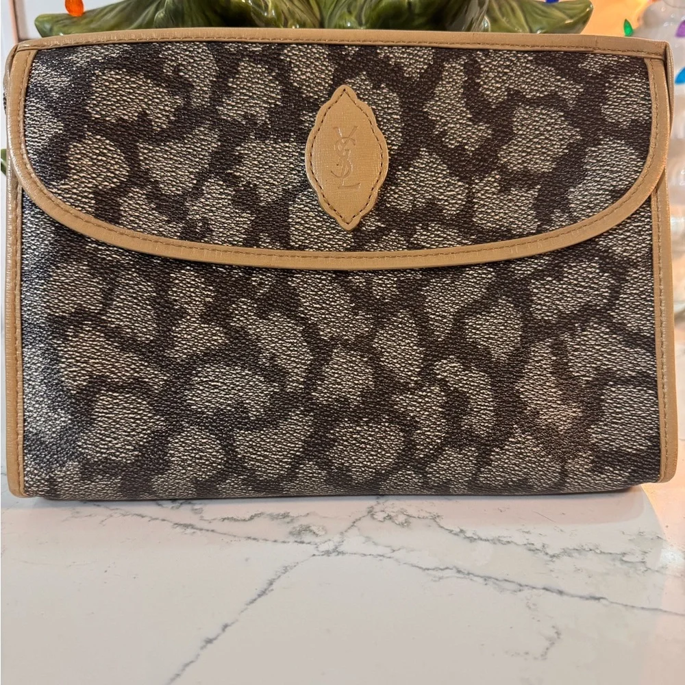 Authentic YSL vintage clutch with COA
