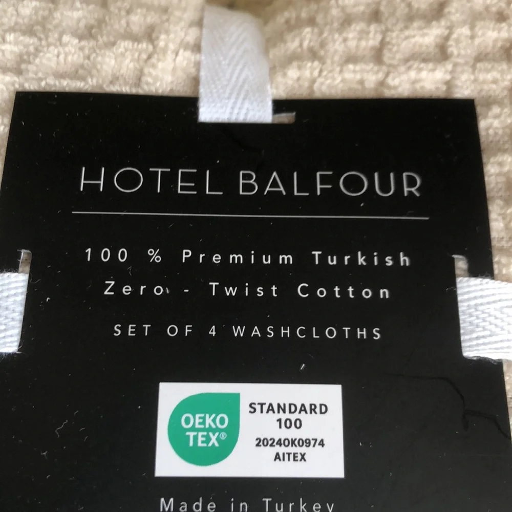 Hotel Balfour Tan Washcloth Set