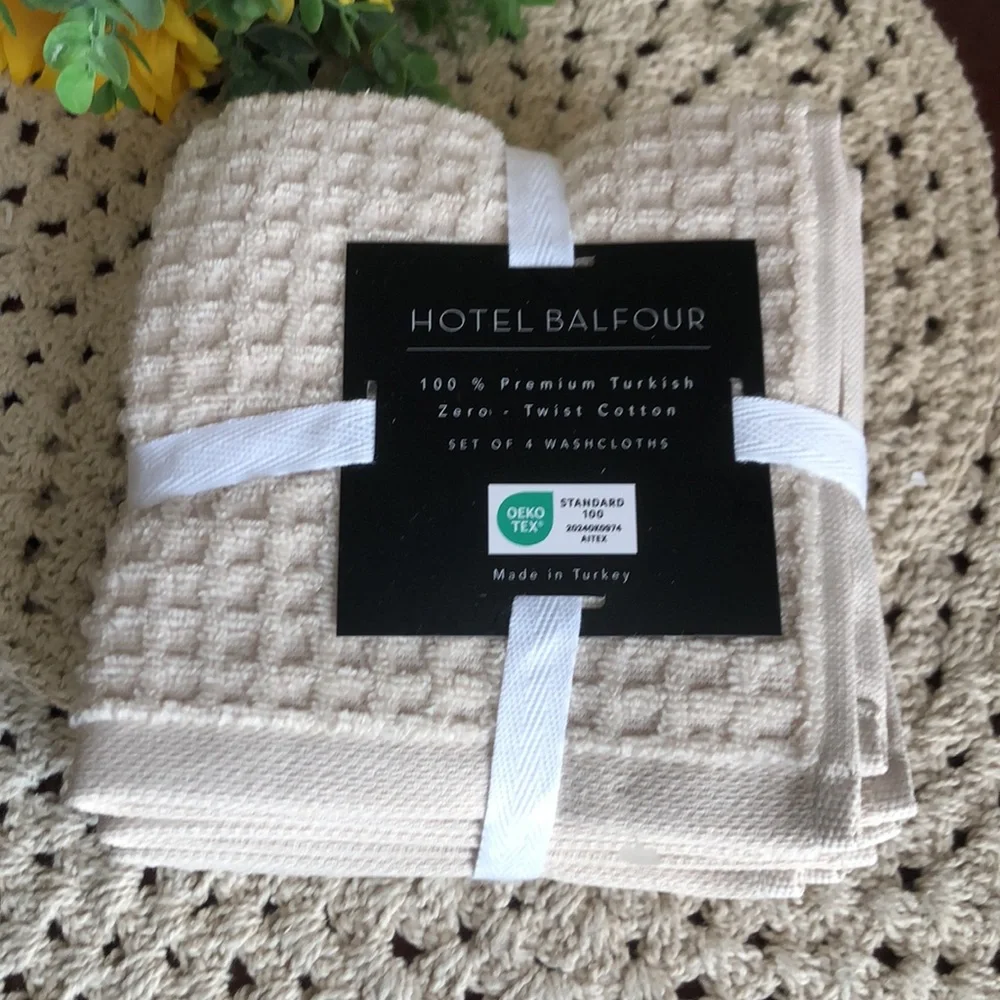 Hotel Balfour Tan Washcloth Set