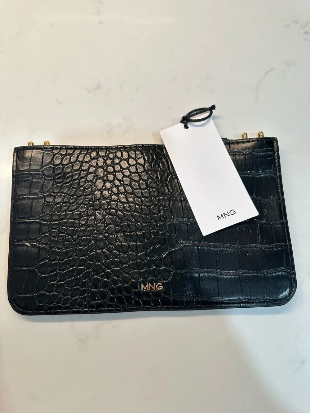 NWT MNG Black Wallet/Clutch