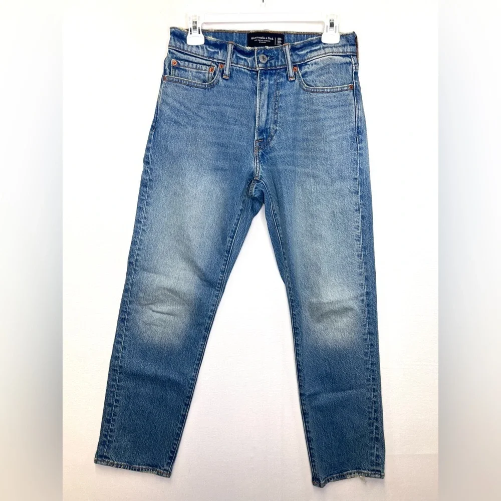 Abercrombie & Fitch mens sz‎ 28x30 Vintage 90s straight jeans denim distressed