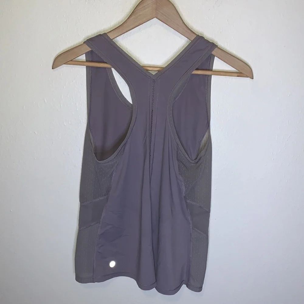 Lululemon Tank Top Embodiment Lavender Racerback Scoop Neck Size 4