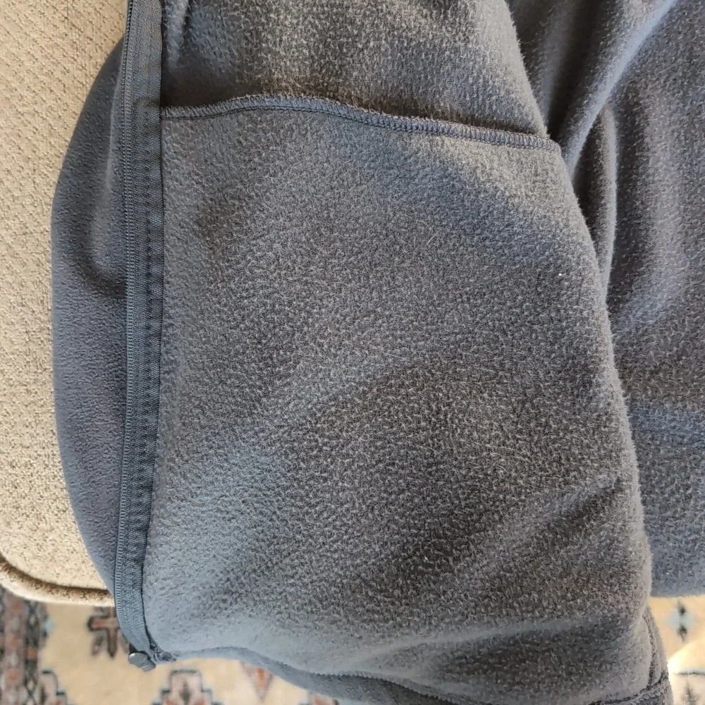Star Men's Fleece Gray Jacket Size‎ 3XL Full Zip Long Sleeve Pockets Outdoor