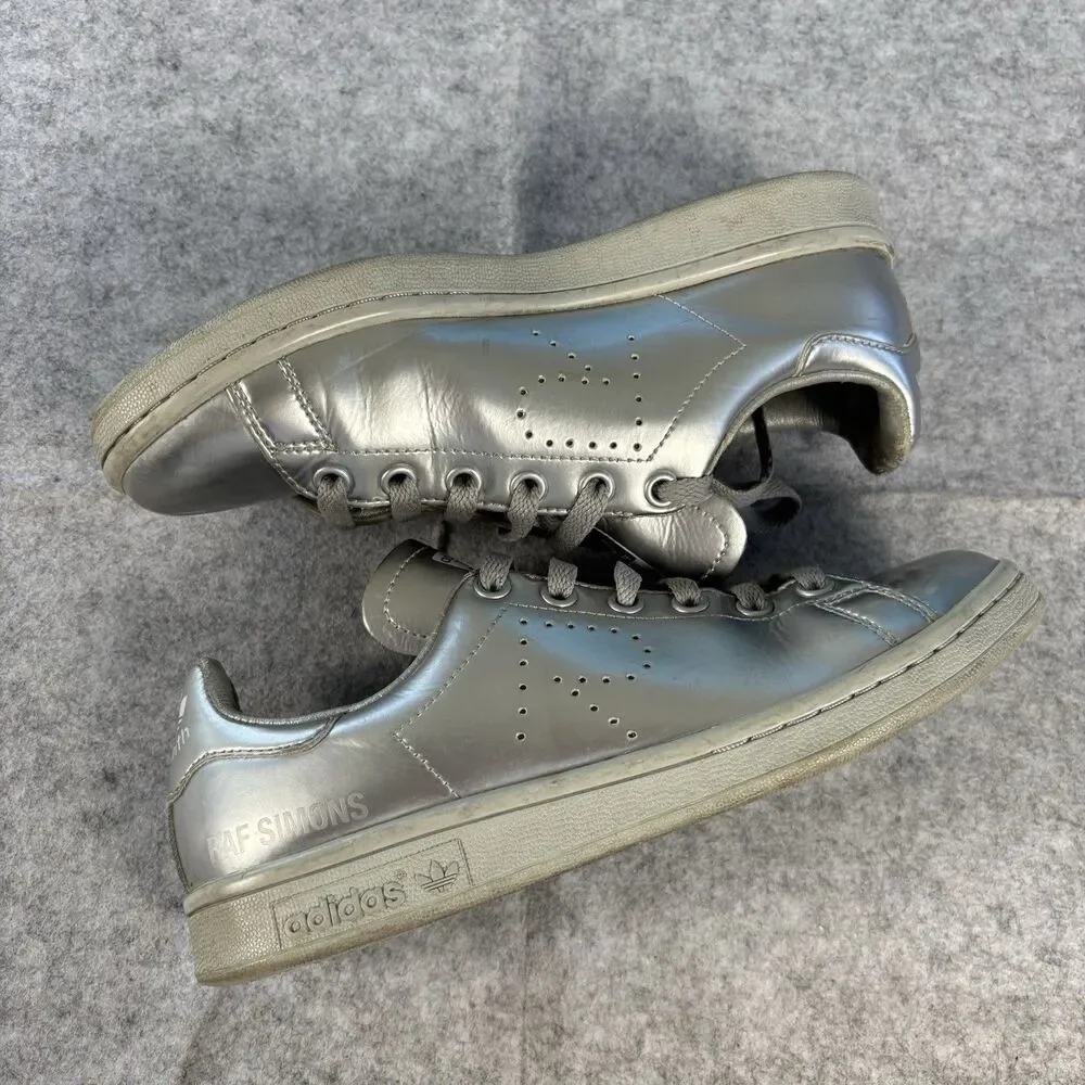 Raf Simons x Adidas Stan Smith Silver Metallic Mens Size 5 Womens Size 6 AQ2643