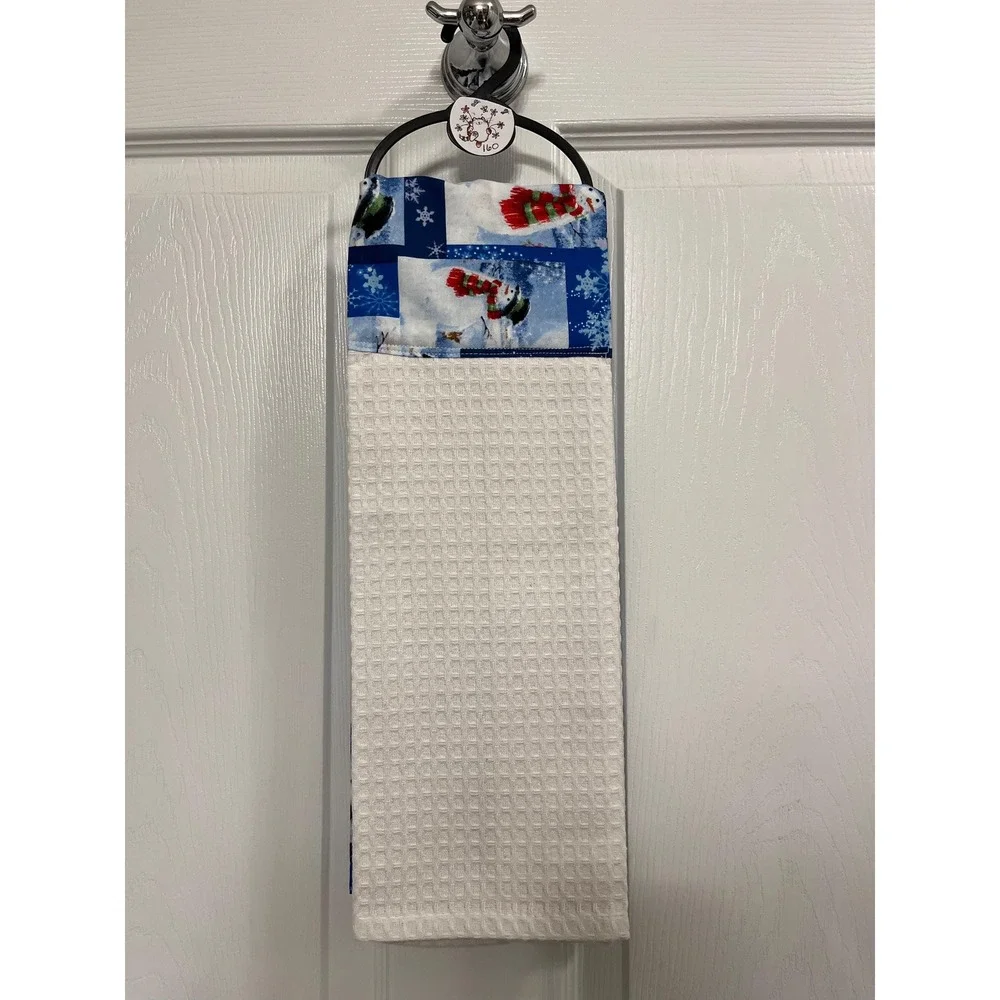 Snowman Kitchen Scarf: Christmas Kitchen Boa Hand Towel