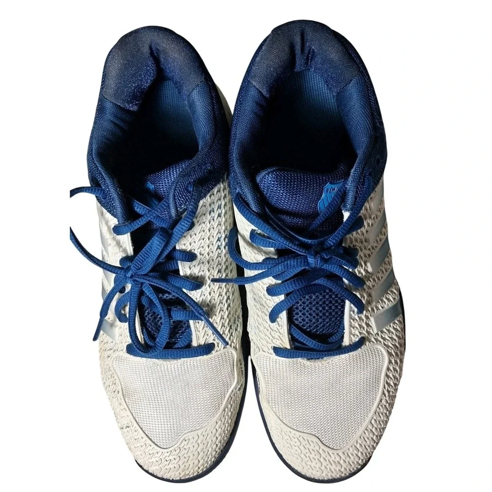 K-Swiss Men's Size 9‎ Pickleball Express Light Court Shoes White/Blue Sneakers
