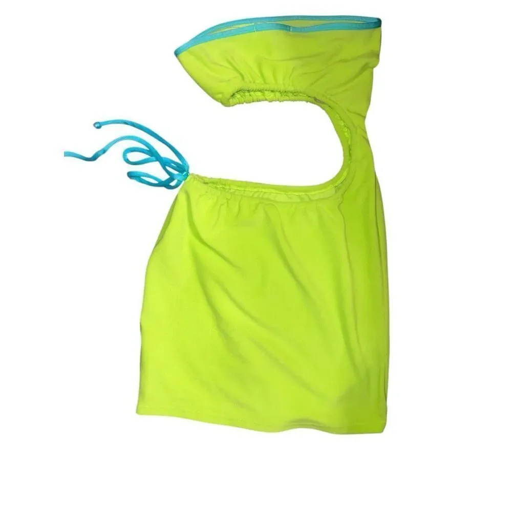 ✨Frankie’s Bikinis Renee Terry Strapless Tube Sz Small Dress✨