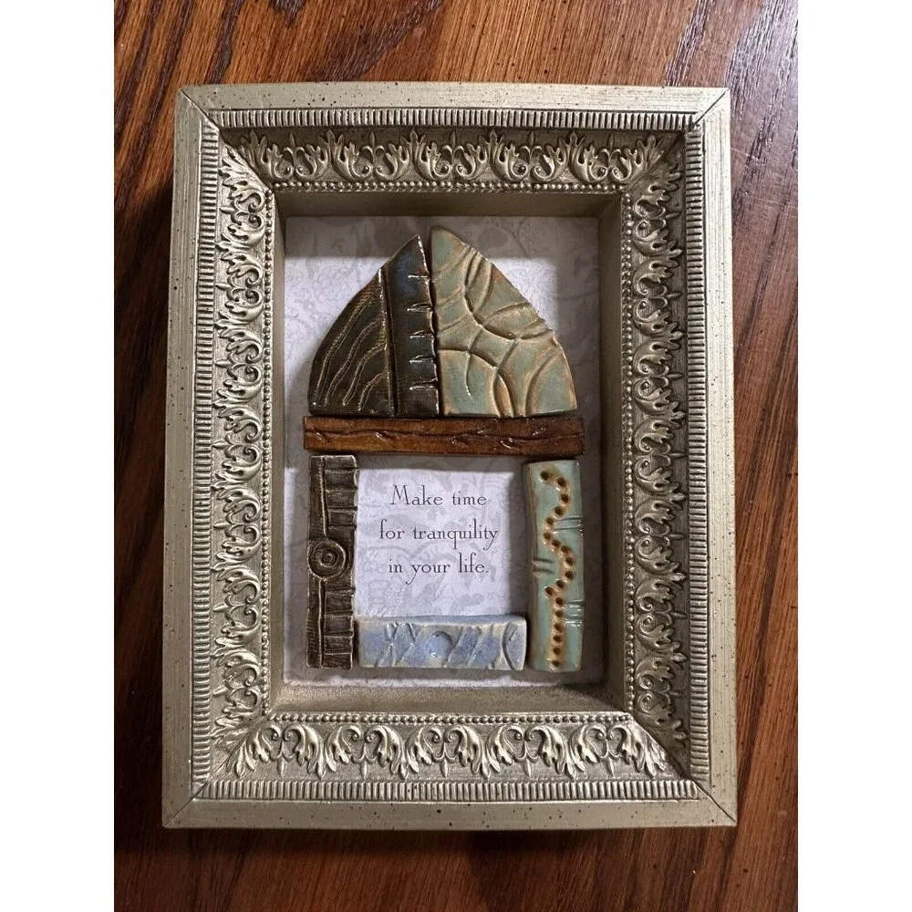 Demdaco Architettura 3D Framed‎ Artwork Nina Irwin Wall Decor-Tranquility
