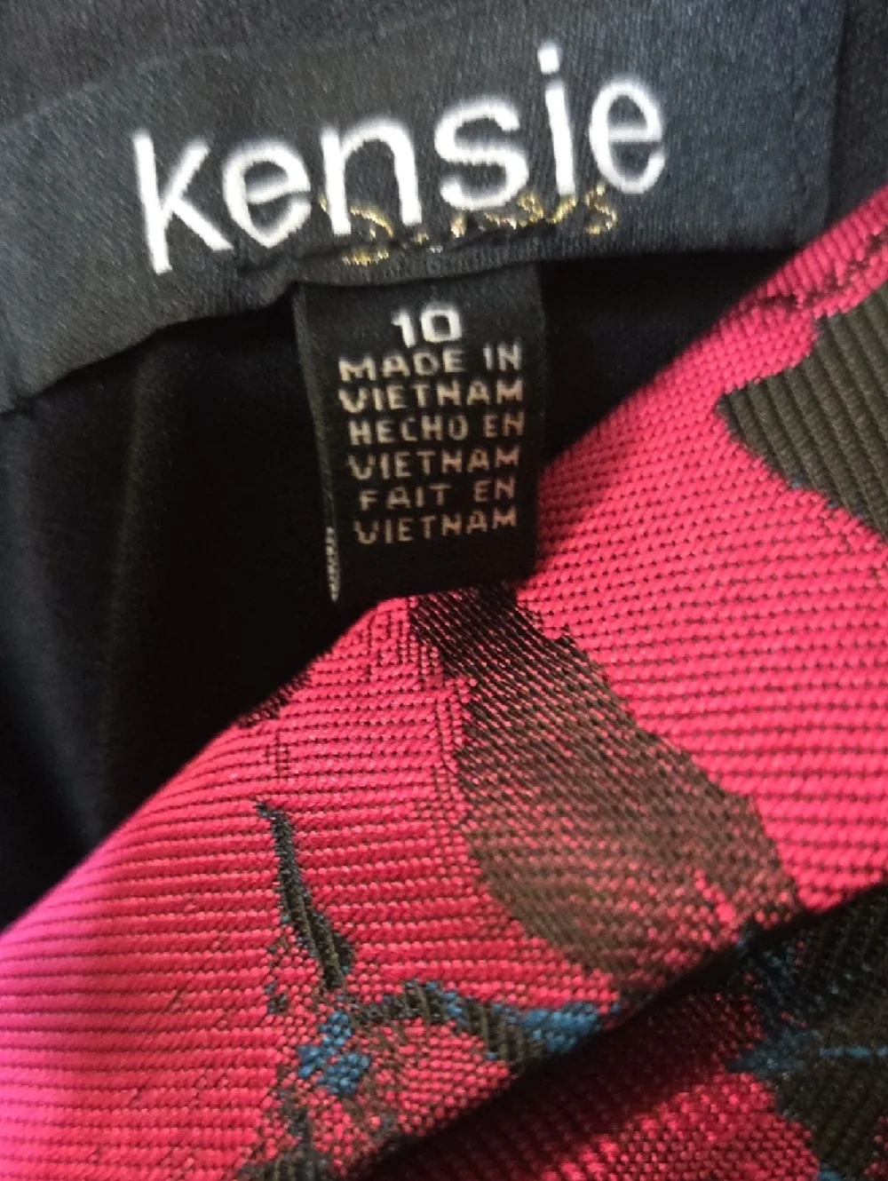 kensieWomen's Floral Jacquard‎ A-Line Dress Size 10