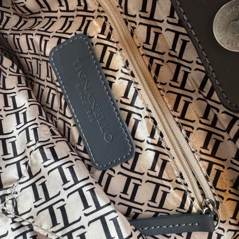 Tignanello gray leather