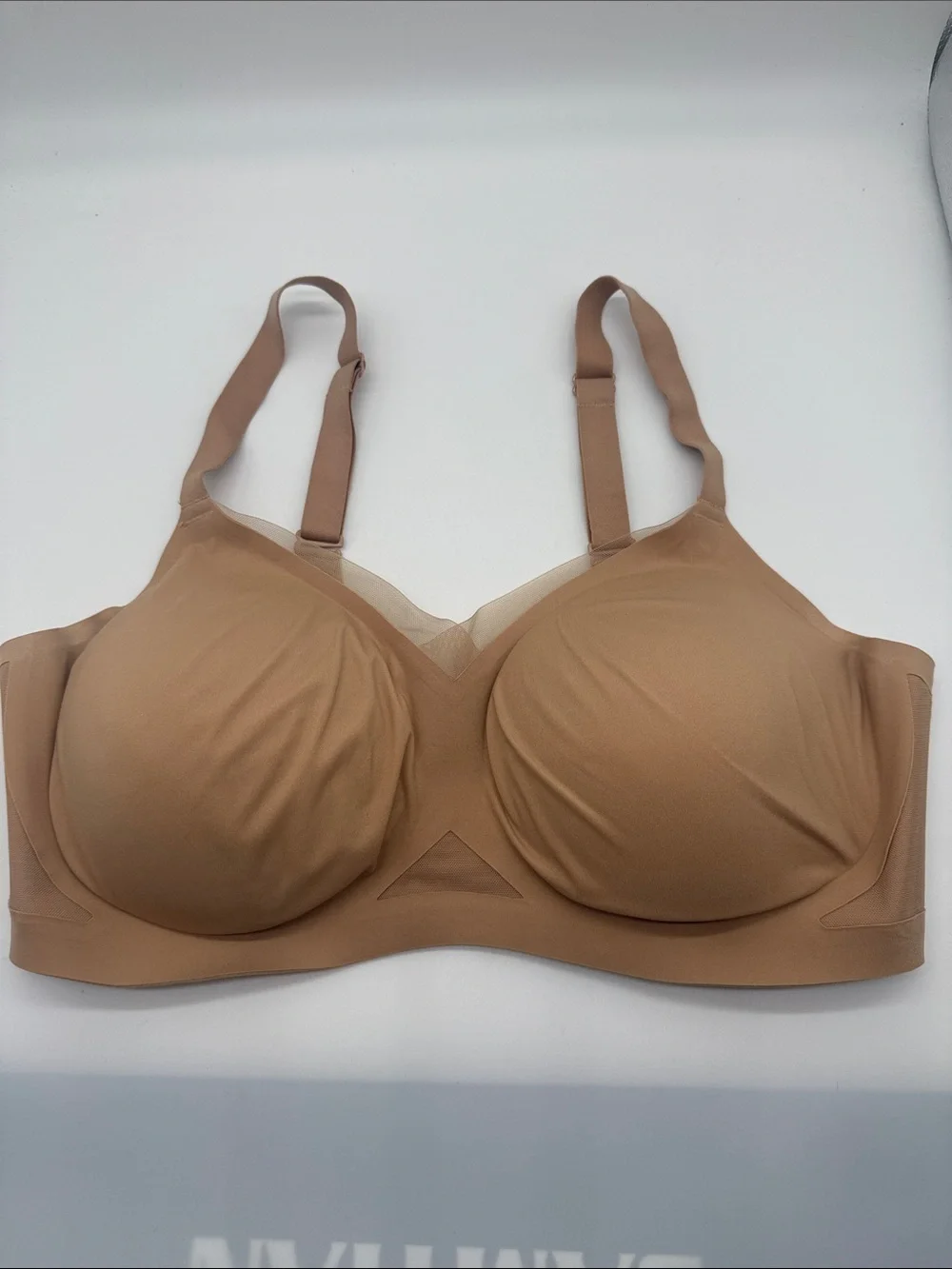 HoneyLove Crossover Adjustable Smoothing Bra In Sand Size XL