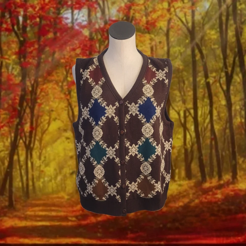 Vintage Preppy Sweater Vest