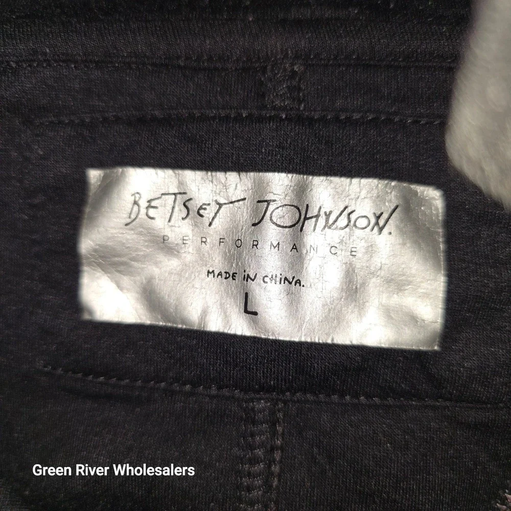 Betsey Johnson‎ Performance Vest Full Zip Mock Neck Sleeveless Gray L