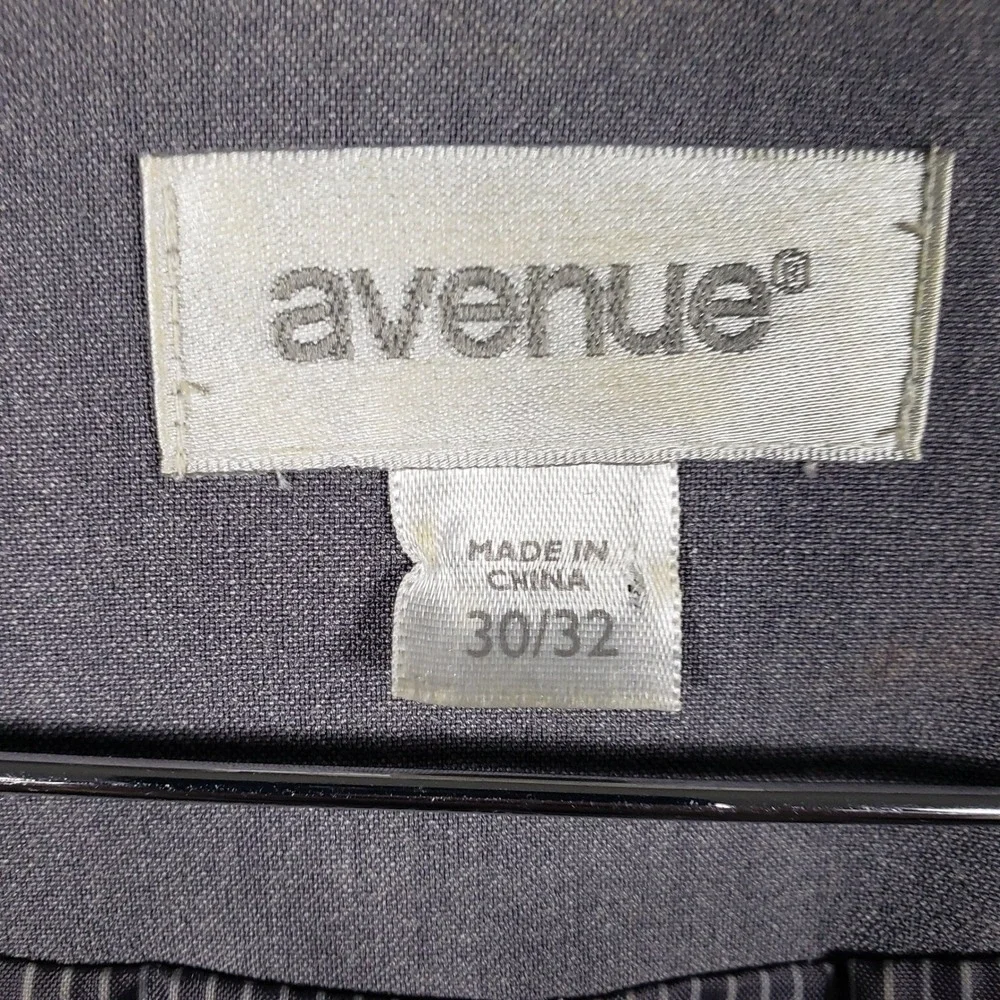 Avenue Plus Size 30/32 Grey Blazer Jacket Two Button Professional Workwear‎