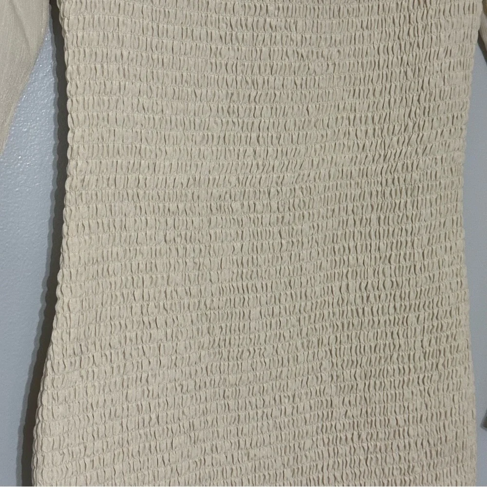 NWT baltic born esther smocked midi dress size x-small in‎ cream